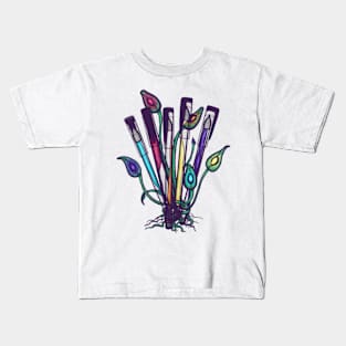 Alien Gel Pens Kids T-Shirt